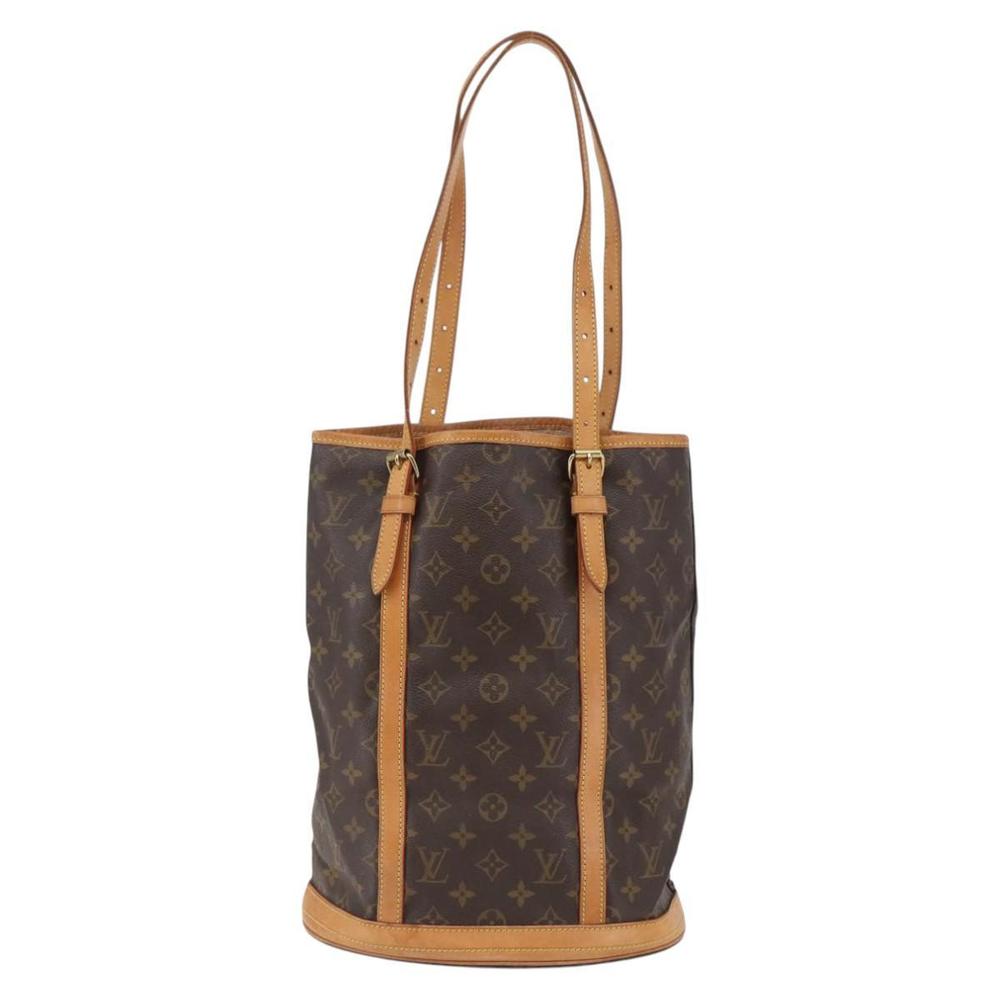 Louis Vuitton Monogram Canvas Brown & Tan Bucket Shoulder Bag - Picture 2 of 16